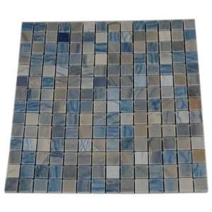  Blue Macauba 3/4 X 3/4 1/4 Sheet Tile Sample