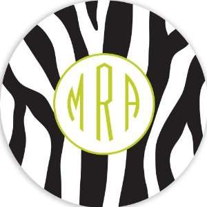  Personalized Plate Zebra Lime