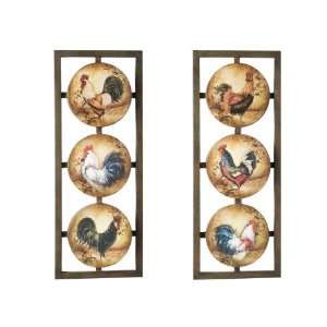  Rooster 2pc. Wall Panel Set   671391 Patio, Lawn & Garden