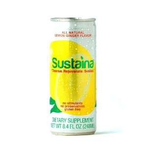 Sustaina Daily Detox Dietary Supplement, Lemon Ginger Flavor, 8.4 