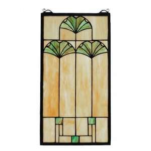  Meyda Tiffany Decor 67787 20H X 11W Ginkgo Stained Glass 