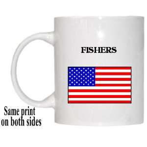  US Flag   Fishers, Indiana (IN) Mug 