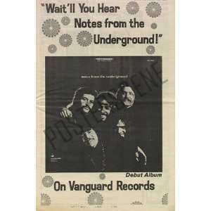 Notes from the Underground Original LP Promo Ad 1967 