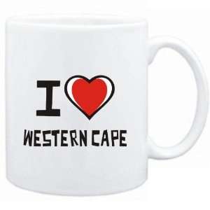 Mug White I love Western Cape  Cities 