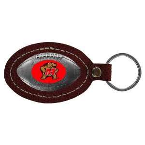 Maryland Terps NCAA Football Key Tag (Leather)  Sports 