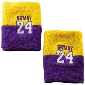  Kobe Bryant #24 Los Angeles Lakers V Curve Wristbands 