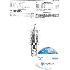  NEW Patent CD for TIRE VALVE CORE 