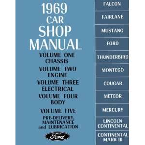  1969 FORD FAIRLANE MUSTANG GALAXIE et Service Manual 