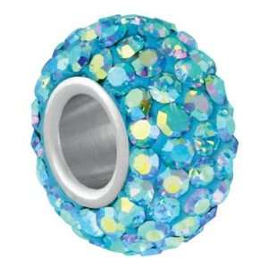   Blue AB Preciosa Crystal   Large Hole Bead Arts, Crafts & Sewing