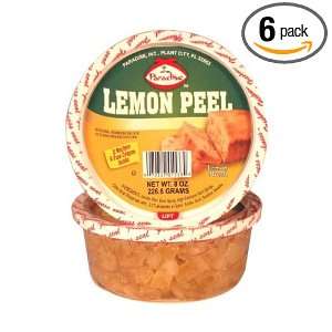 Paradise Diced Lemon Peel, 8 Ounce Tubs Grocery & Gourmet Food