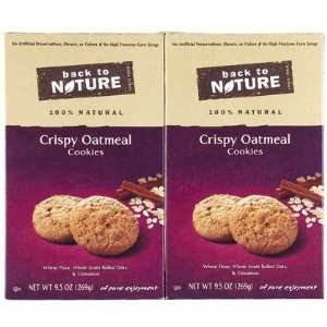  Back To Nature Crispy Oatmeal Cookies, 2 ct (Quantity of 4 