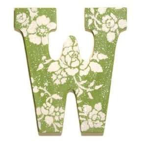  Green Floral Glitter Wall Letters
