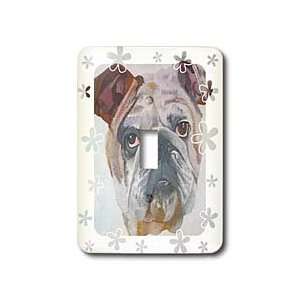  Taiche Acrylic Art   Dog American Bulldog   Light Switch 