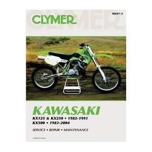 CLYMER REPAIR/SERVICE MANUAL KAWASAKI KX125 AND KX250, 82 91 AND KX500 