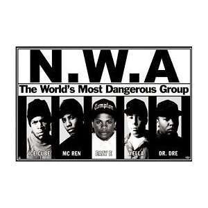  NWA The Worlds Most Dangerous Group Music Poster