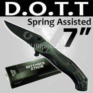 DARK OPERATIONS Spring Assisted Knife Tactical Pocket Knives 