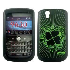  Blackberry Tour 9630 LEAF CLOVER Irish Silicone/Gel/Soft/Cover/Case 