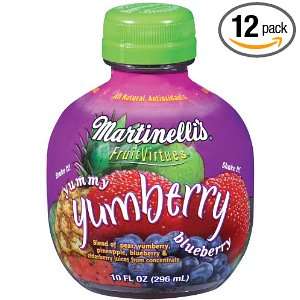 Martinellis Fruit Virtues, Yumberry Blueberry, 10 Ounce (Pack of 12)