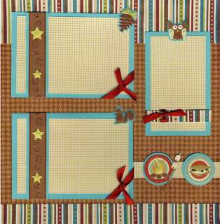 CAMPING ~ outdoors 2 premade pages 12X12 scrapbooking paper piecing by 