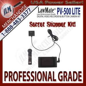 LawMate PV 500 Portable Handheld Pocket DVR + Button Screw Pinhole 