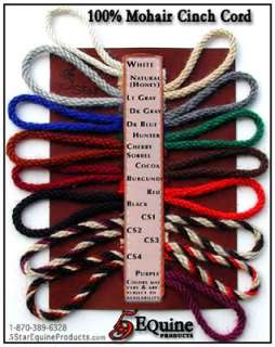 Mohair Woven Breast Collar, 30 Strand, Any Length/Colors, 5 Star 
