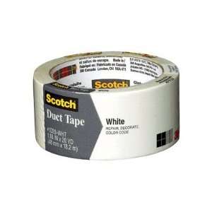  3M 1020 WHT A Scotch White Duct Tape 1.88 in x 20 yd (48 
