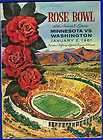 1961 Rose Bowl football program Minnesota Gophers Washington Huskies 