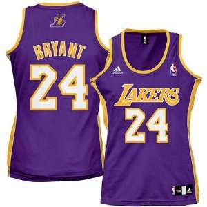   Angeles Lakers #24 Kobe Bryant Purple Ladies Replica Basketball Jersey