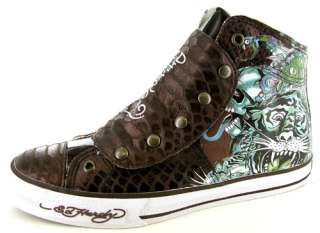 130 Ed Hardy Highrise Melrose Mens Sneakers Shoes 884456074354  