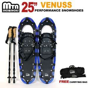  YP BLUE WD Snowshoes with BLACK Nordic Walking Pole Free Bag snowshoe