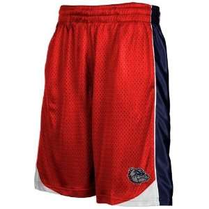  Gonzaga Bulldogs Red Vector Workout Shorts Sports 