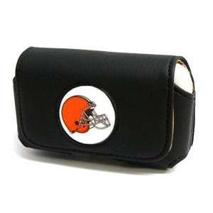  NFL Cleveland Browns Black Horizontal Cell Phone Pouch 