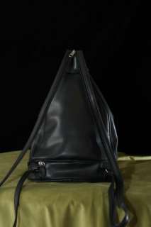 CARRYLAND Womans Black Shoulder Handbag Sling Backpack Style Tote 