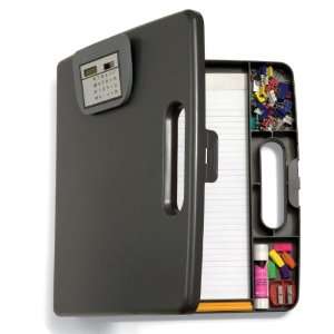  Officemate Portable Clipboard Case with Calculator, Gray 