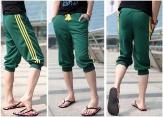 New Mens Striped Casual Jogging /Jogger Sports Shorts Pants  