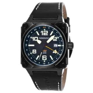 Torgoen Swiss Mens T26101 T26 GMT Black Ion Plated Aviation Watch 