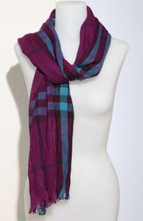 Burberry Giant Check Crinkled Scarf  