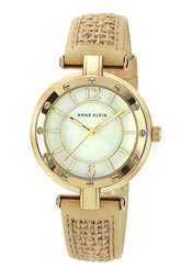 New Markdown AK Anne Klein Burlap Strap Watch Was $85.00 Now $49.90 