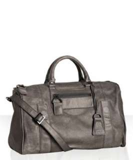 Trace charcoal leather Ty large satchel  