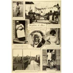  1909 Print Washington D. C. African American Slavery 