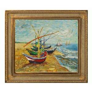  Paintings Fishing Boats on the Beach at Saintes Maries with Regal 