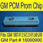   CHIP GM DELCO # 16060900 PCM 1987 91 2.5 E 2.5 R LN8 LR8 # 1227165