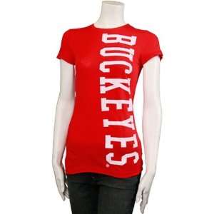 OSU Buckeyes Tshirt  My U Ohio State Buckeyes Ladies Scarlet Vintage 
