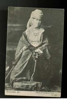 1912 Turkey RPPC postcard Cover Turkish Woman 2 Germany  