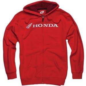    One Industries Honda Turbo Zip Up Hoody   Small/Red Automotive