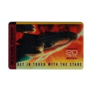 Collectible Phone Card Star Trek Generations   20u Enterprise In The 