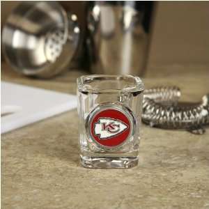  Kansas City Chiefs Circle Logo 2 oz. Square Shot Glass 