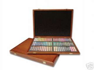 72 Square Sized Soft Pastel set (w/ Wooden Case) is pictured above
