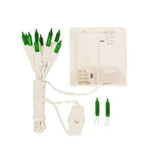  Green Battery Operated Party Lights With White Wire
