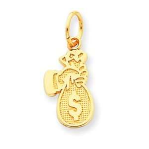   Genuine IceCarats Designer Jewelry Gift 14K Money Bag Charm Jewelry
